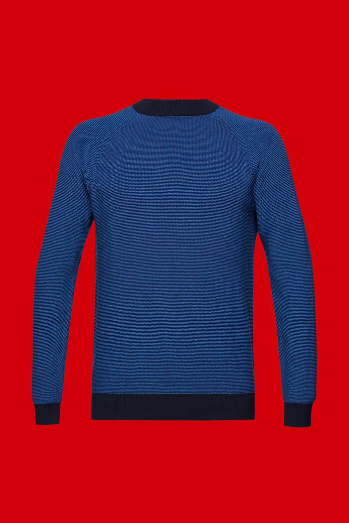 Sweter z półgolfem w paski, NAVY, detail image number 6
