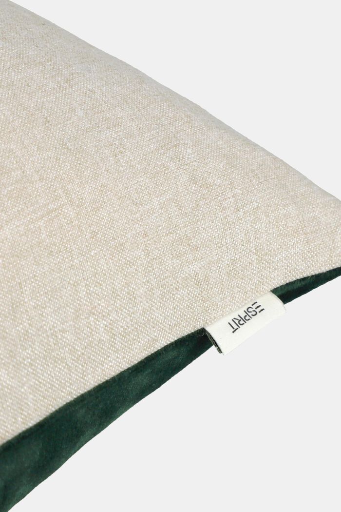 Poszewka na poduszkę w kontrastujące paski, GREEN, detail image number 1