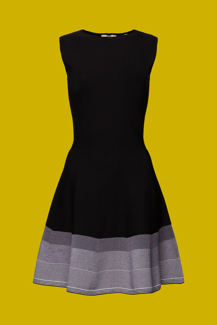 Dzianinowa sukienka mini, BLACK, detail image number 7