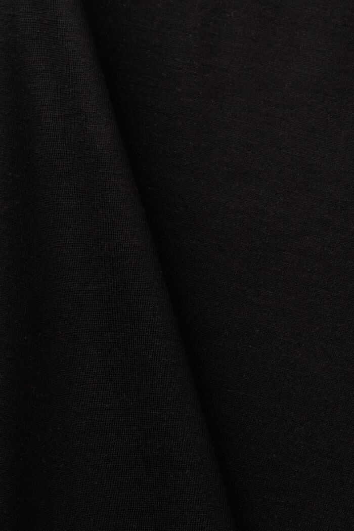 T-shirt z długimi rękawami à la nietoperz, BLACK, detail image number 4