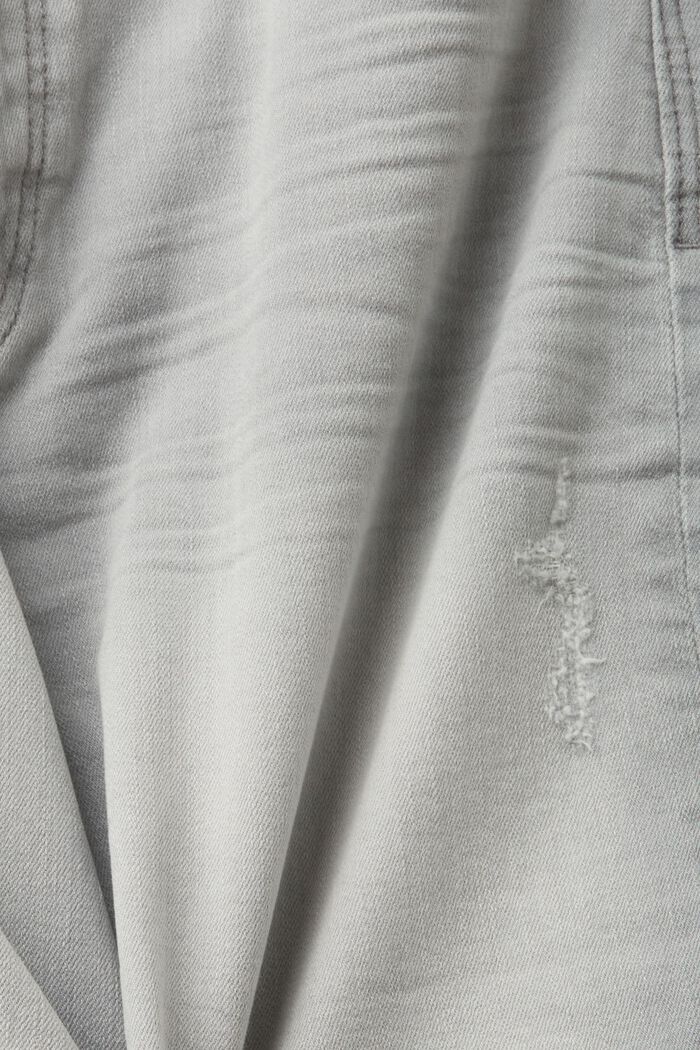 Dżinsowe szorty z organicznej bawełny, GREY MEDIUM WASHED, detail image number 5