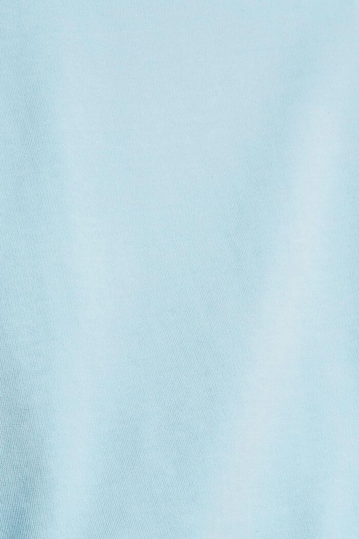 Bluza z czystej bawełny, GREY BLUE, detail image number 1