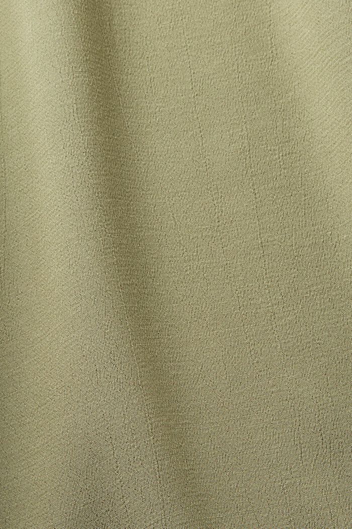 Bluzka z dekoltem w serek, wiskoza LENZING™ i ECOVERO™, LIGHT KHAKI, detail image number 5