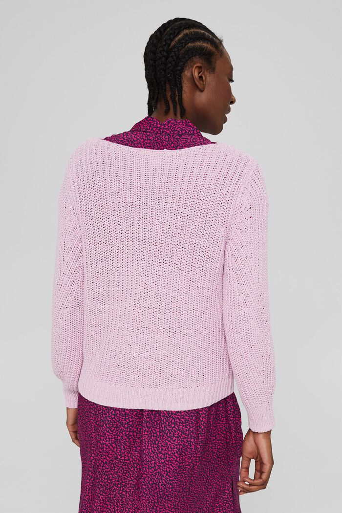 Sweter z mieszanki bawełnianej, PINK, detail image number 3