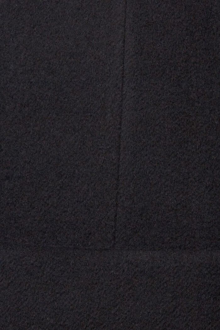 Płaszcz z domieszką wełny, BLACK, detail image number 6