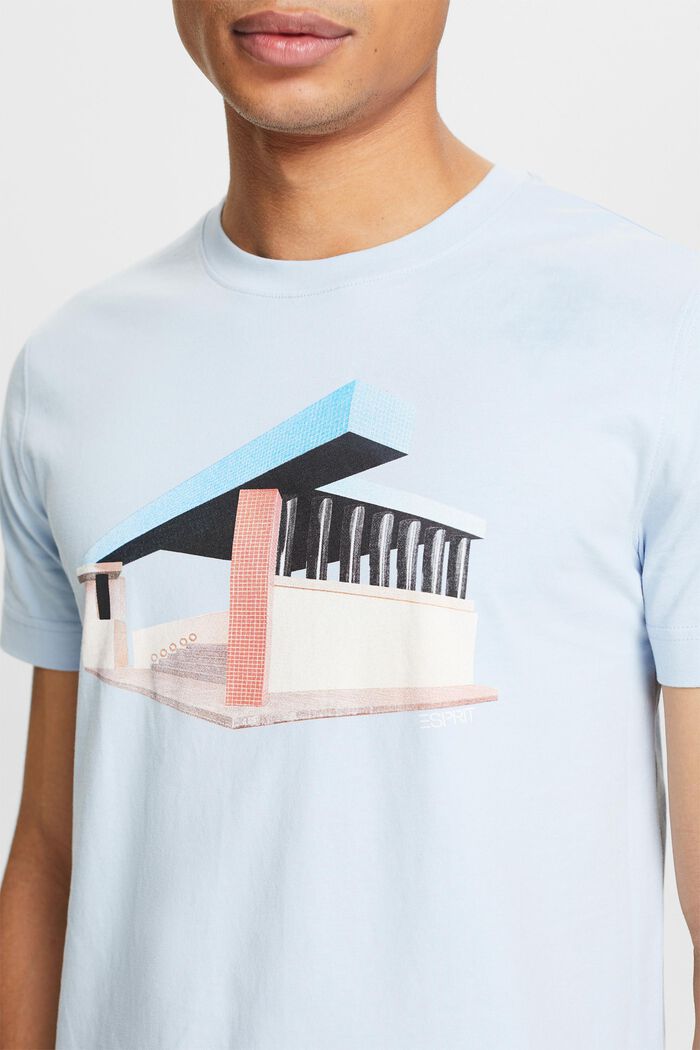 T-shirt z graficznym nadrukiem, LIGHT BLUE, detail image number 3