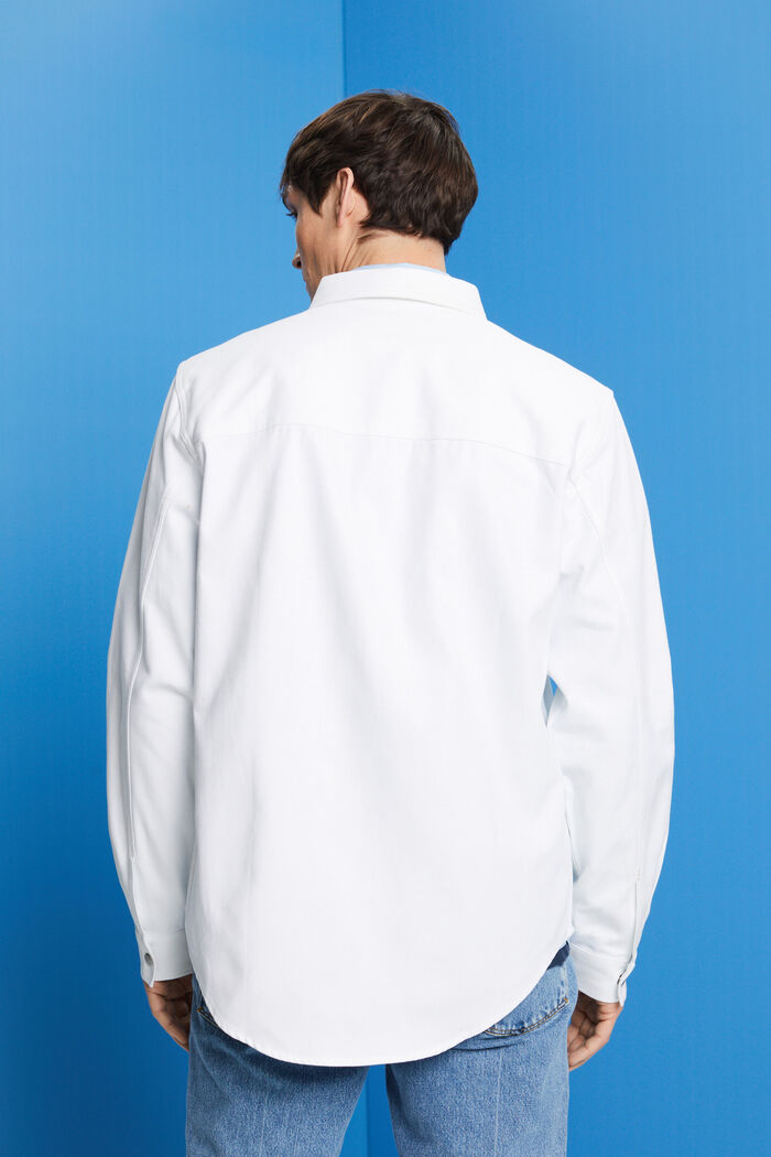 Kurtka koszulowa z twillu, 100% bawełna, WHITE, detail image number 3
