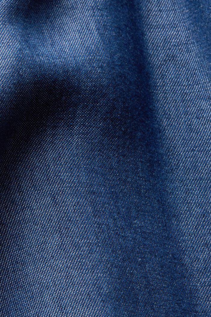 Bluzka bez rękawów w dżinsowym stylu, TENCEL™, BLUE DARK WASHED, detail image number 6