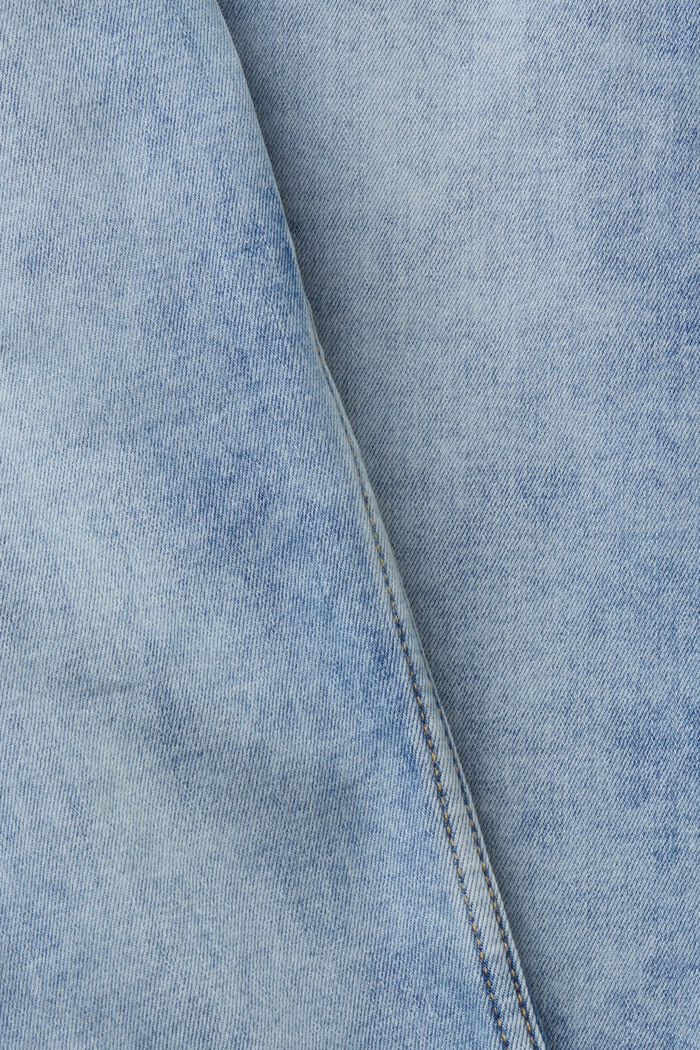 Elastyczne dżinsy ze średniowysokim stanem, fason slim fit, BLUE LIGHT WASHED, detail image number 6