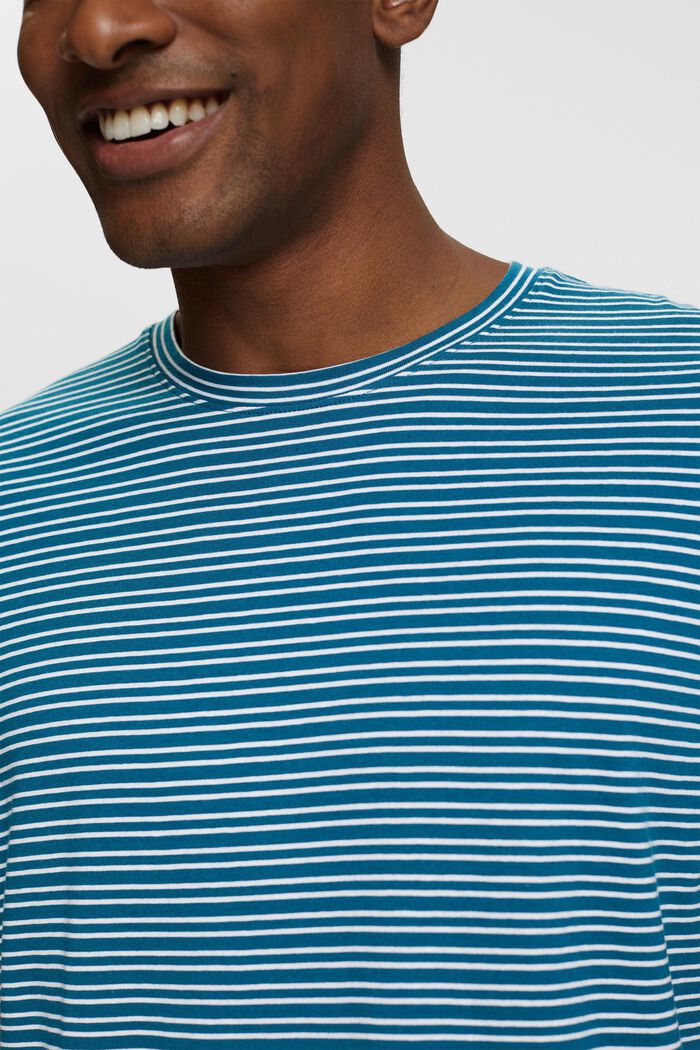 T-shirt z dżerseju, 100% bawełny, PETROL BLUE, detail image number 0