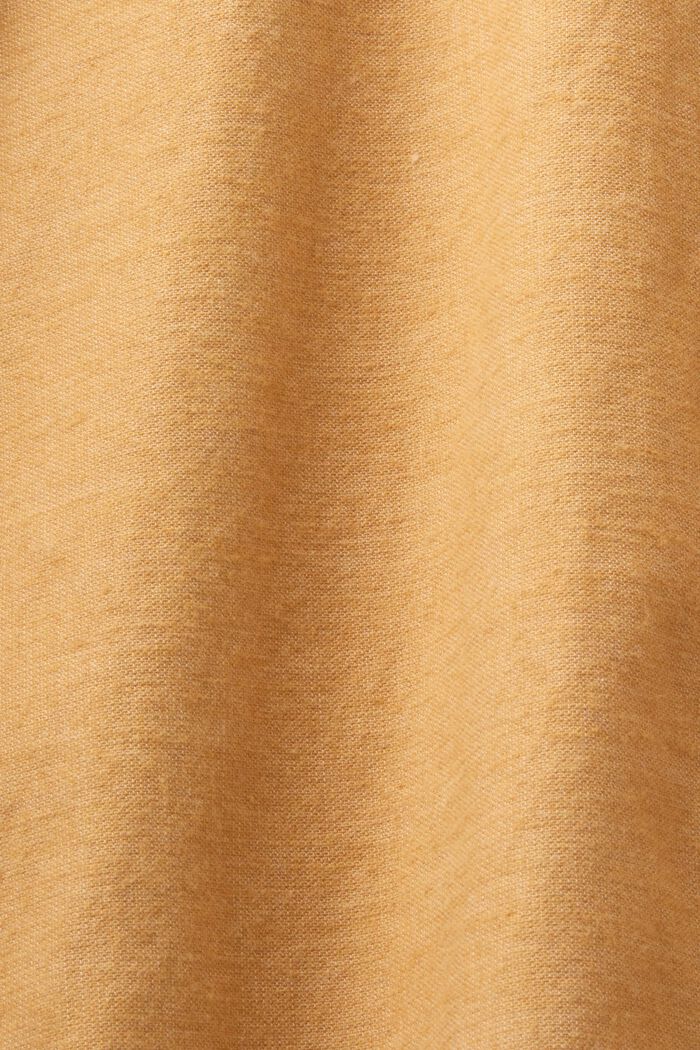 Melanżowa koszula, 100% bawełny, CAMEL, detail image number 6