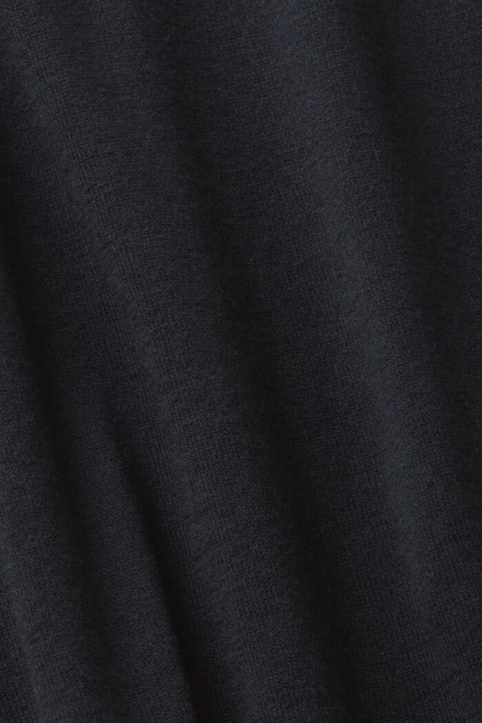Sweter z delikatnym splotem, BLACK, detail image number 6