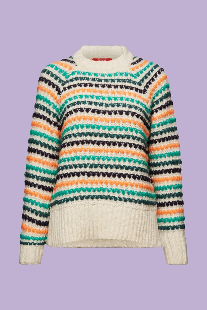 Sweter z mieszanki bawełny i wełny, ICE, detail image number 7