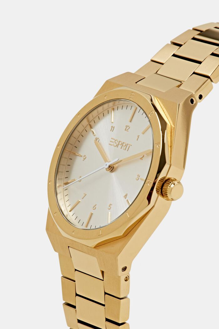 Zegarek zegarek ze stali nierdzewnej w kolorze złota, GOLD, detail image number 1