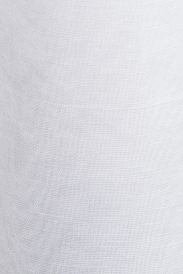 PLUS SIZE Bluzka koszulowa, mieszanka lnu i bawełny, WHITE, detail image number 1
