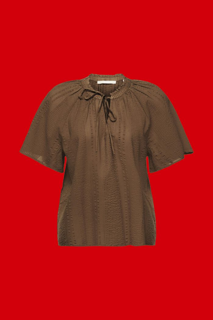 Bawełniana bluzka, KHAKI GREEN, detail image number 6