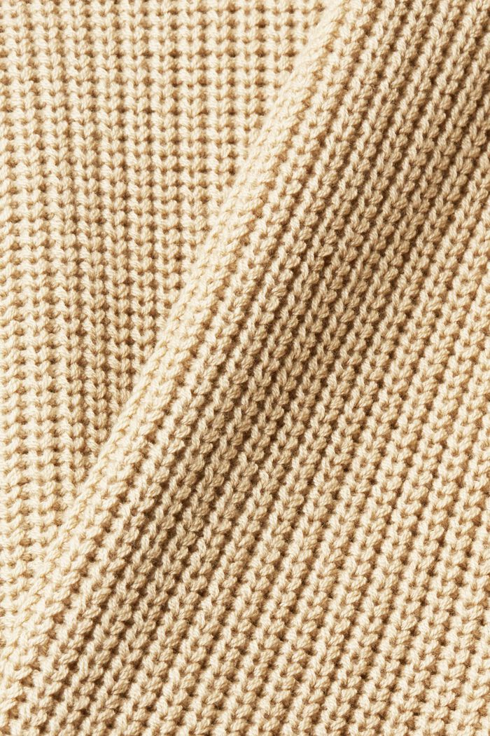 Sweter bez rękawów z dzianiny, SAND, detail image number 1