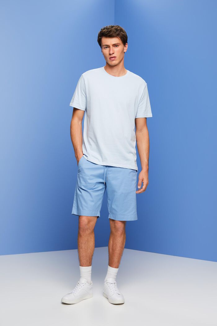 Dżersejowy T-shirt z nadrukiem, 100% bawełny, PASTEL BLUE, detail image number 4