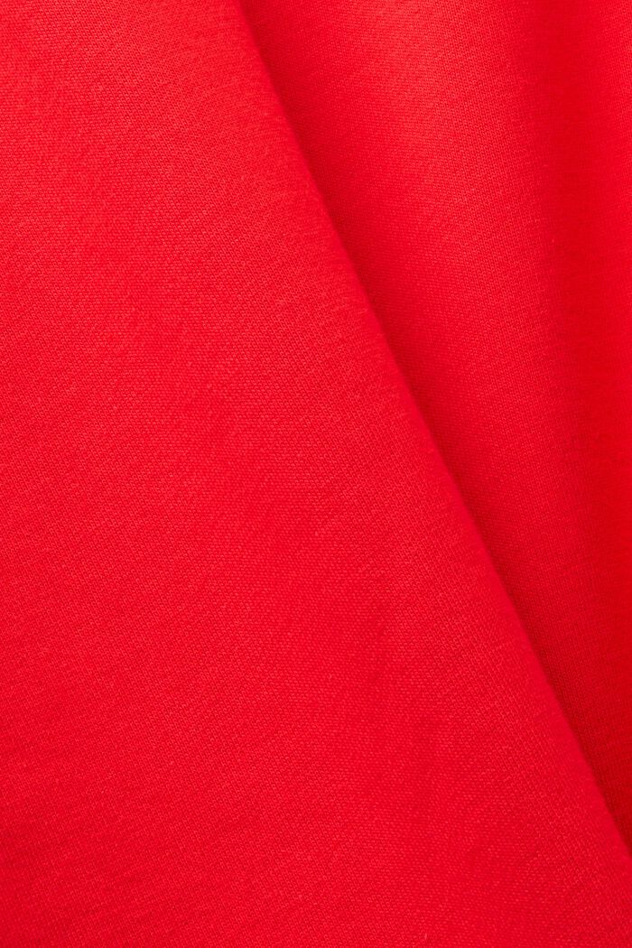 Bluza z małym nadrukowanym delfinem, ORANGE RED, detail image number 5