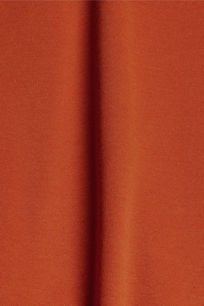 Z włókna TENCEL™: Spódniczka midi z jerseyu, TERRACOTTA, detail image number 4