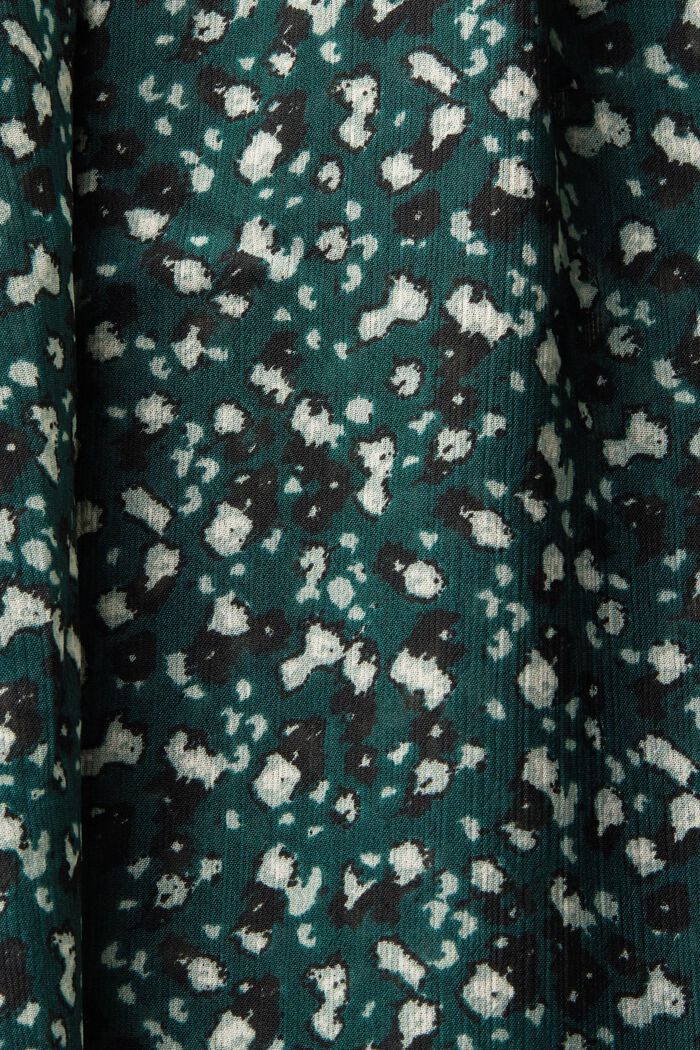 Wzorzysta szyfonowa bluzka, BOTTLE GREEN, detail image number 5