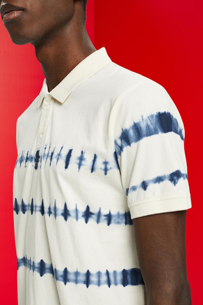 Bawełniana koszulka polo z batikowym wzorem, ICE, detail image number 2