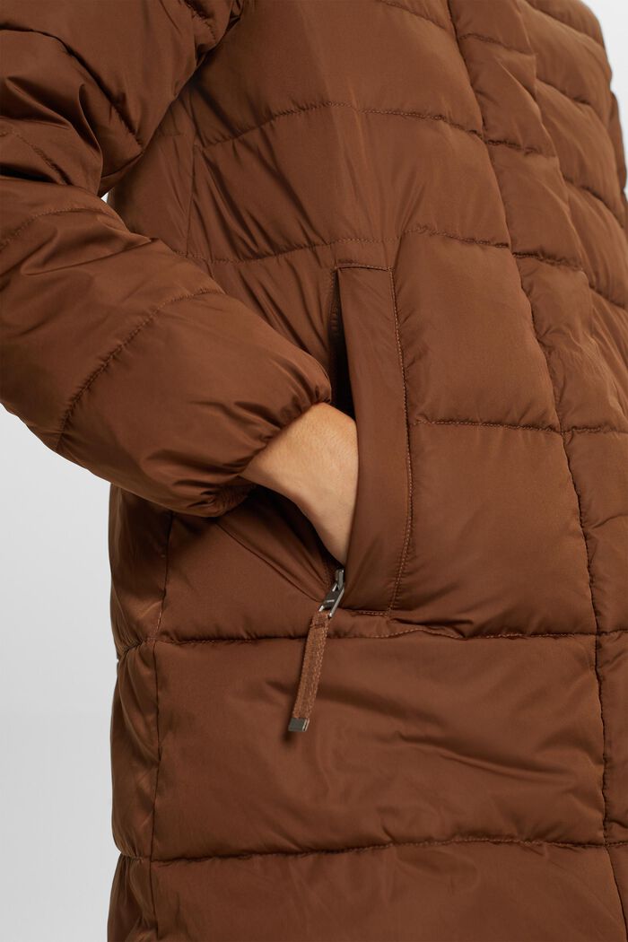 Puchowy płaszcz z kapturem, TOFFEE, detail image number 2