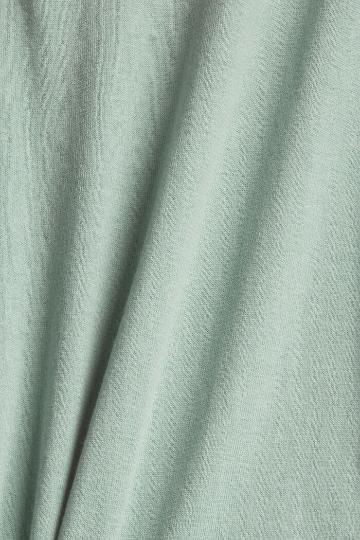 Z włóknem TENCEL™: koszulka polo w dzianinowym stylu, LIGHT GREEN, detail image number 4