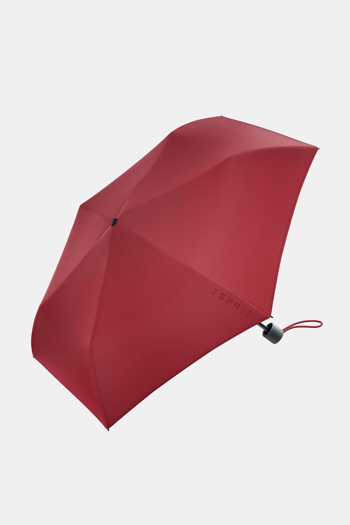 Czerwony parasol kieszonkowy z nadrukowanym logo, FLAG RED, detail image number 0
