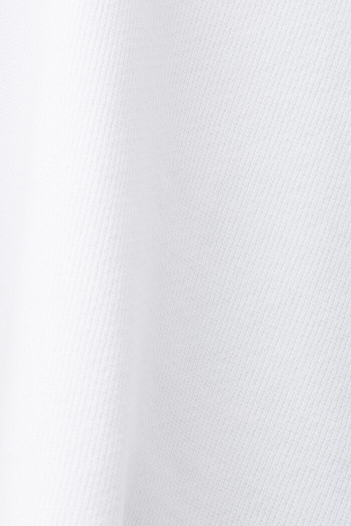 Skrócona bluza z kapturem, 100% bawełna, WHITE, detail image number 5