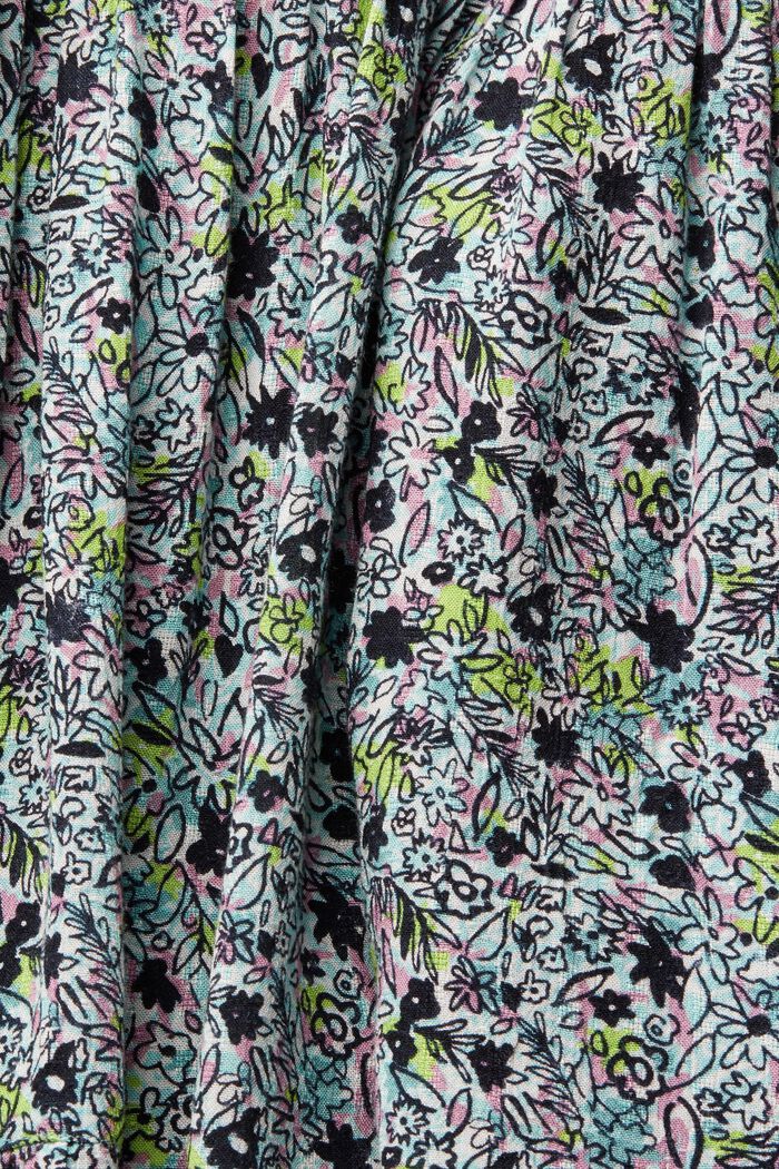 Sukienka z kwiatowym wzorem, LENZING™ ECOVERO™, AQUA GREEN, detail image number 4