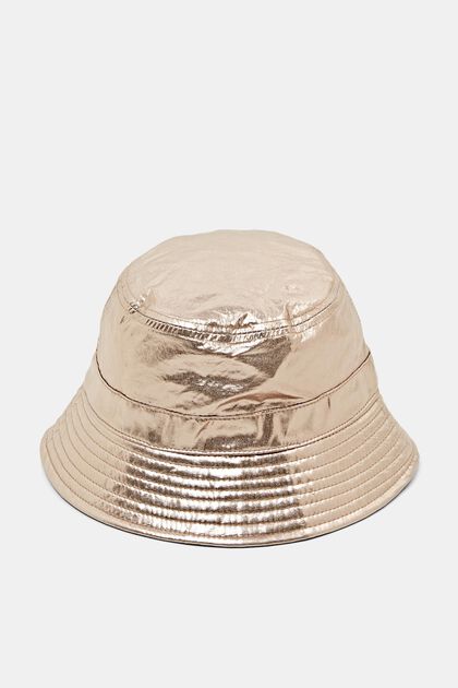 Metaliczny kapelusz rybacki, GOLD, overview