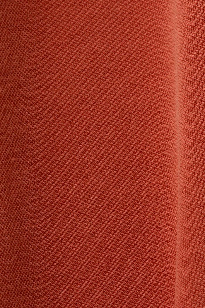 Dzianinowa sukienka z wiązanym paskiem, TENCEL™, TERRACOTTA, detail image number 4