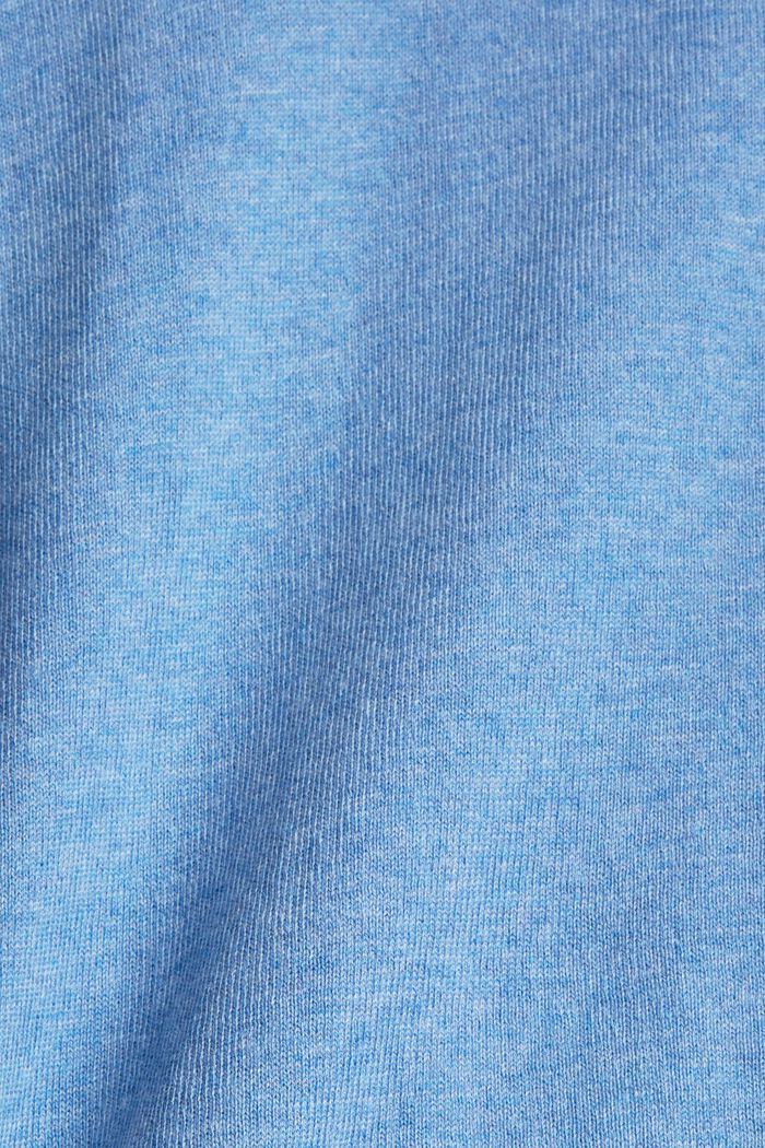 Sweter z kapturem, 100% bawełny, LIGHT BLUE LAVENDER, detail image number 4