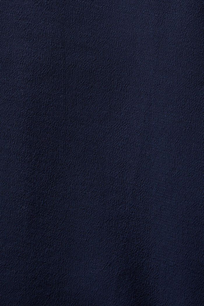 Bluzka z krepy z dekoltem w serek, NAVY, detail image number 4