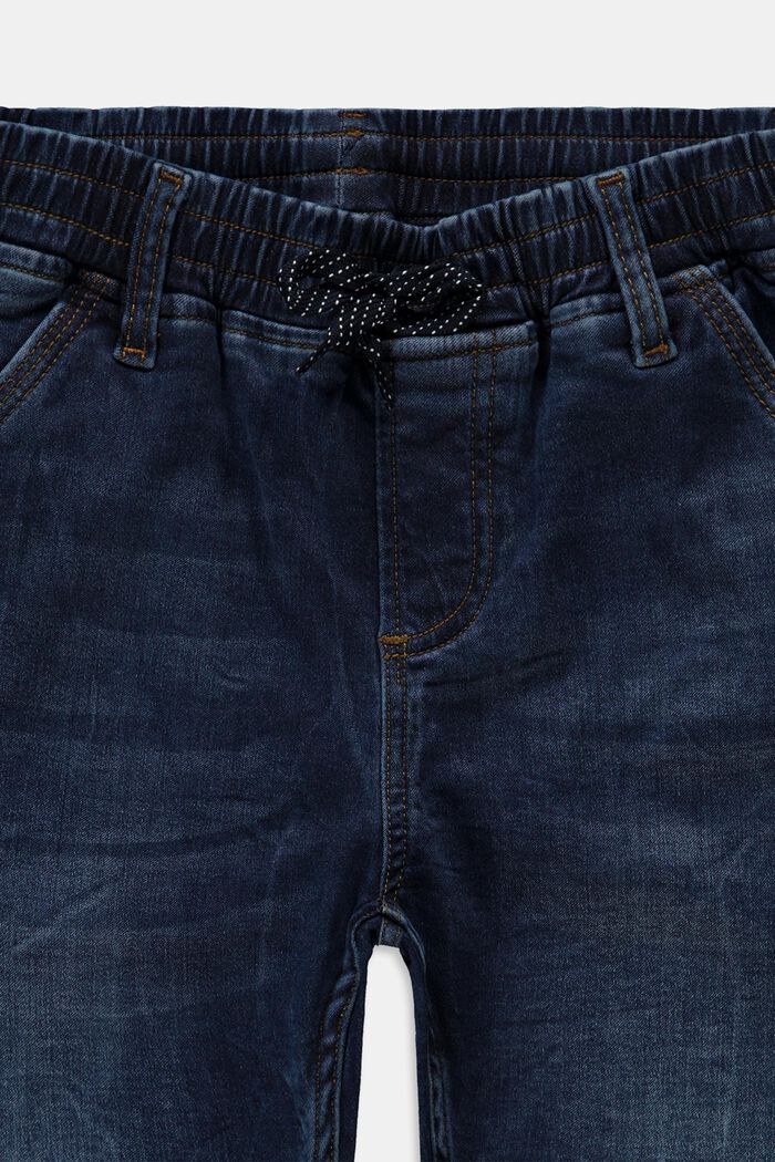 Dżinsy z elastycznym pasem, BLUE DARK WASHED, detail image number 2