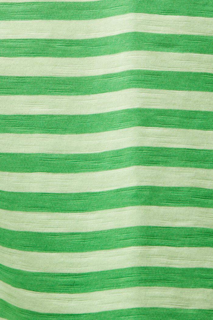 Pasiasty t-shirt z rolowanym brzegiem, GREEN, detail image number 5