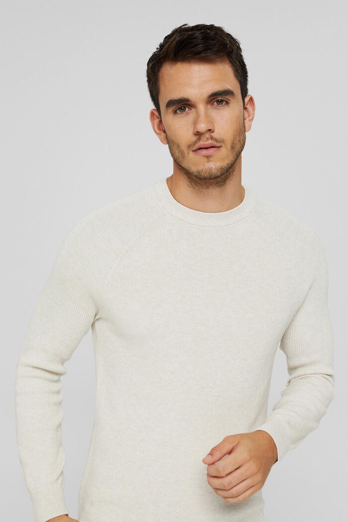Sweter z dzianiny, 100% bawełny organicznej