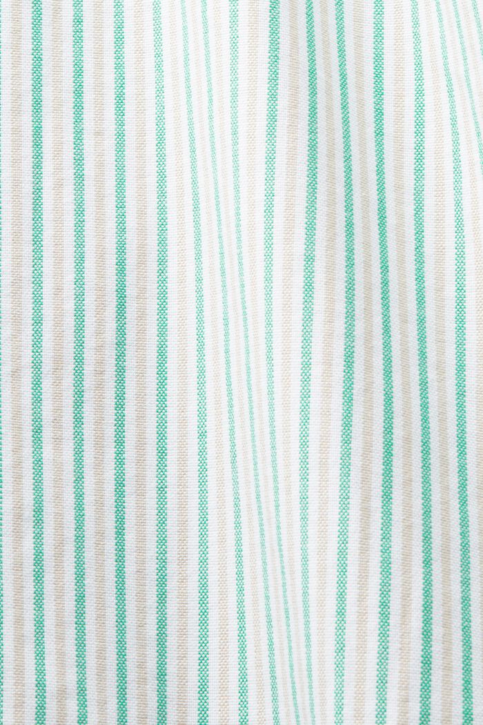 Koszula bawełniana w paski, fason oversize, GREEN, detail image number 6