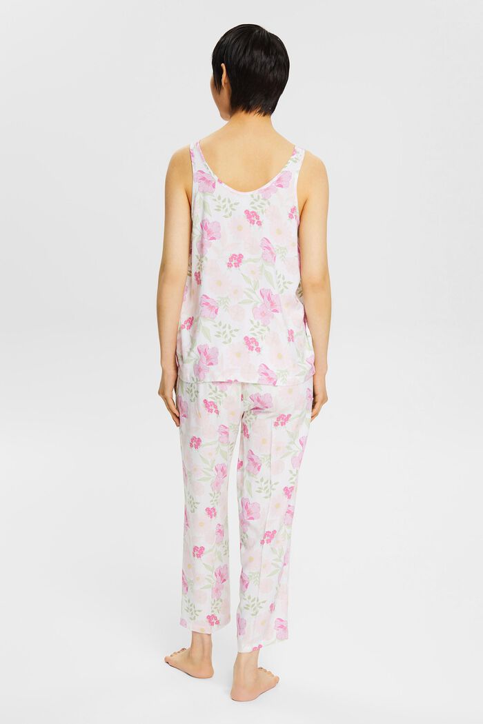 Piżama w kwiatowe wzory, LENZING™ ECOVERO™, WHITE, detail image number 2