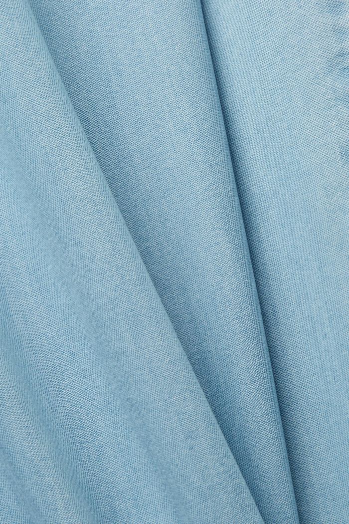 Spodnie z szerokimi, skróconymi nogawkami, TENCEL™, BLUE LIGHT WASHED, detail image number 6