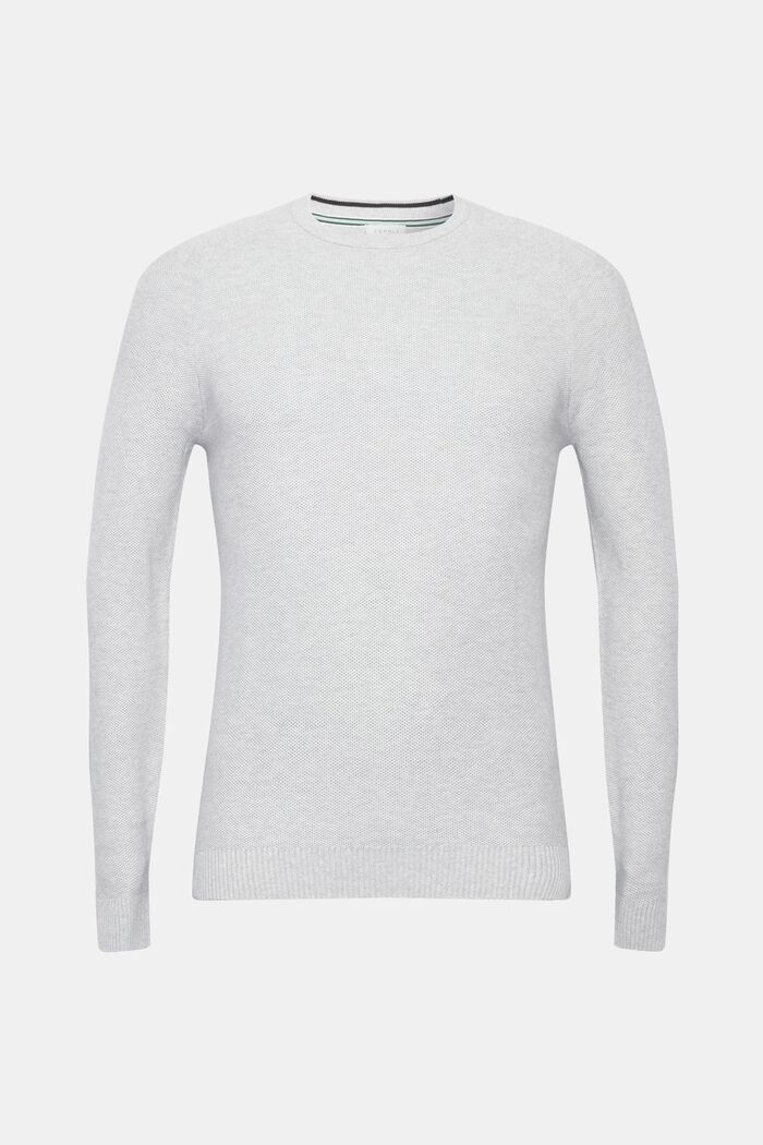 Sweter z piki, 100% bawełny, LIGHT GREY, detail image number 0