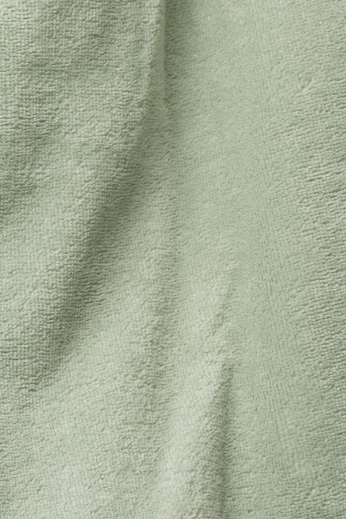 Szlafrok z kapturem z tkaniny frotte, SOFT GREEN, detail image number 1