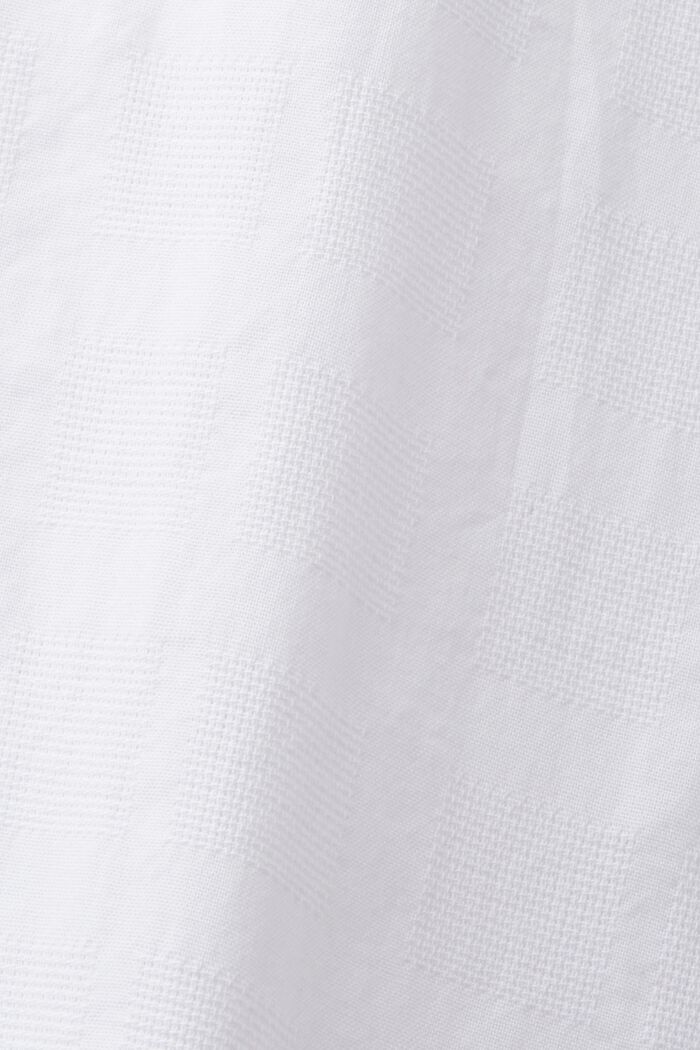 Koszula bawełniana z fakturą, WHITE, detail image number 6