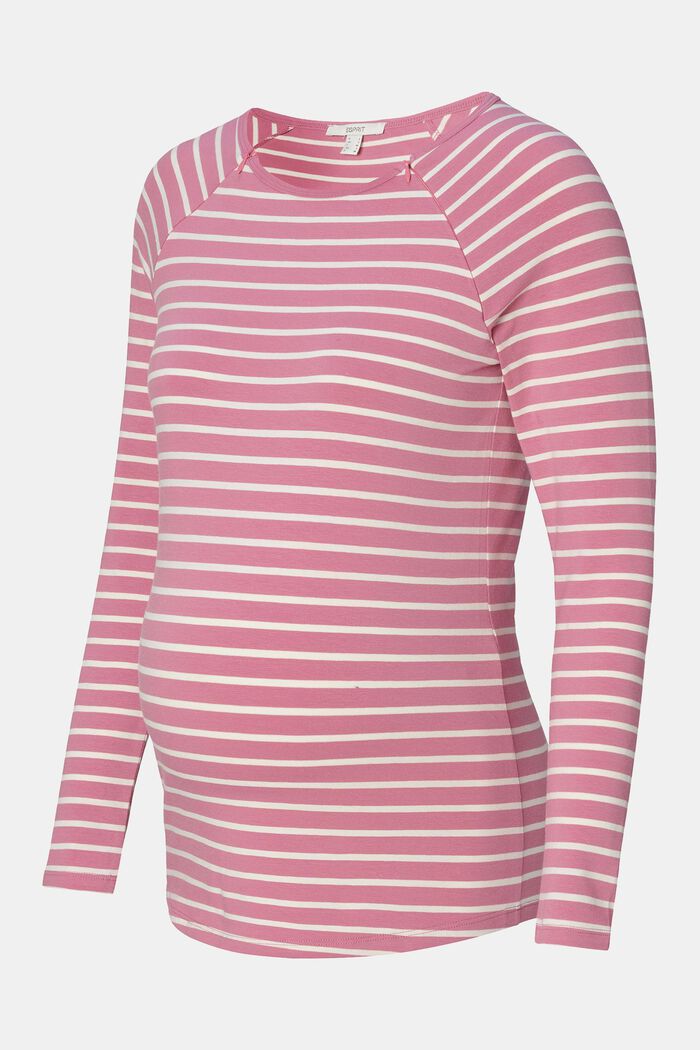 MATERNITY Ciążowa bluzka z długim rękawem i funkcją karmienia, DARK OLD PINK, detail image number 4