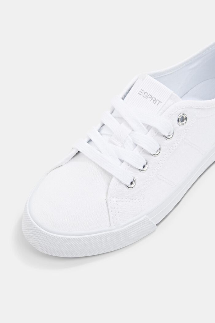 Sneakersy z płótna, WHITE, detail image number 4