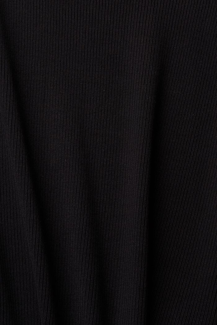 Prążkowany sweter, LENZING™ ECOVERO™, BLACK, detail image number 1