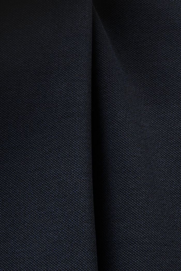 Spodnie bez zapięcia z szerokimi nogawkami i przeszyciami, BLACK, detail image number 4