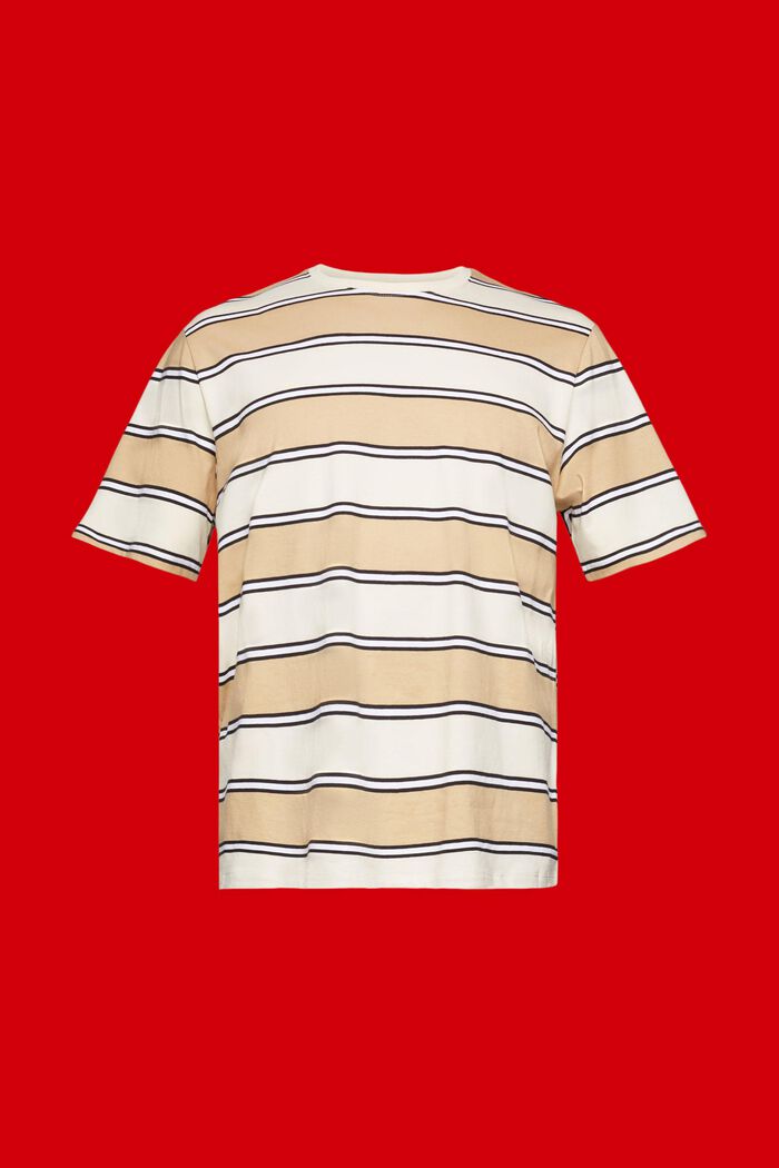 T-shirt w paski ze zrównoważonej bawełny, ICE, detail image number 6