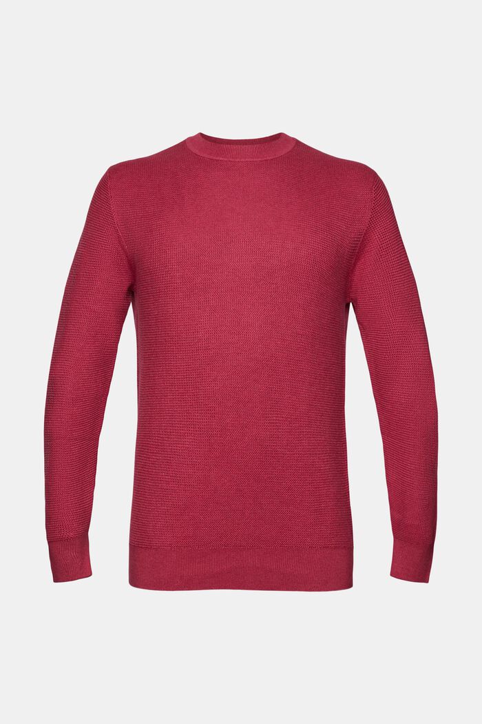 Sweter w paski, CHERRY RED, detail image number 6